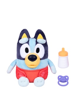 Bluey Cuddle &amp; Care Baby Bluey Plush Toy with Sounds