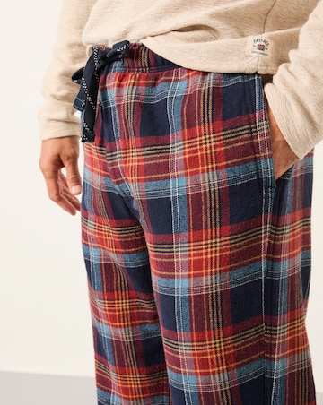 FatFace Lomond Check PJ Trouser - Blue