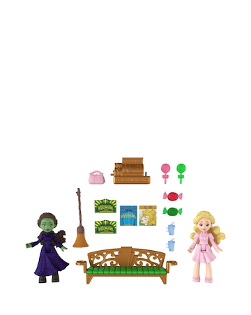 Wicked Emerald City Small Doll Playset with 5 Play Spaces & 15 Accessories