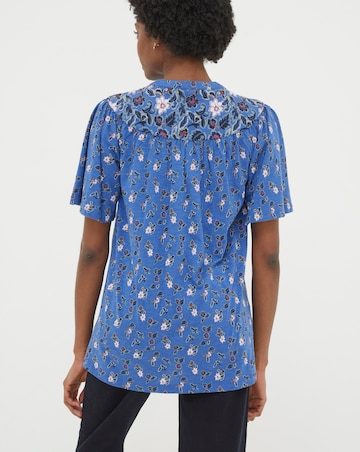 FatFace Polly Layered Floral Top