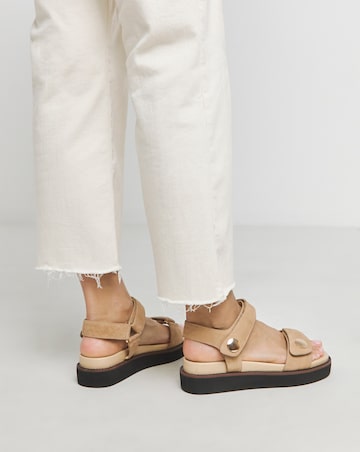 Marquette Two Part Leather Sandal - Extra Wide Fit (EEE)