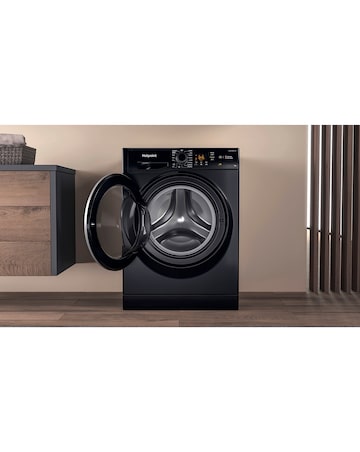 Hotpoint NSWM864CBSUKN, 8kg, 1600rpm Washing Machine - Black