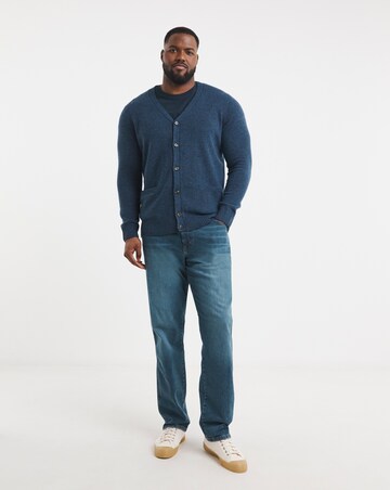 Navy Lambswool Cardigan