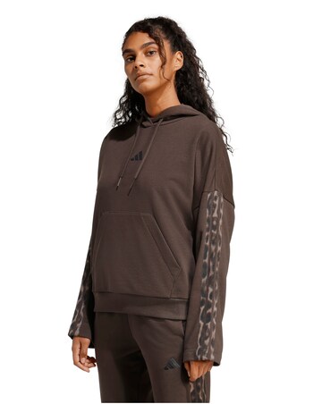 adidas Leopard 3 Stripe Hoodie