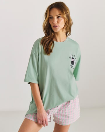 Mickey Mouse Cotton Seersucker Pyjama Short Set