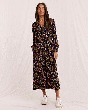 Julipa Button Jersey Midi Dress