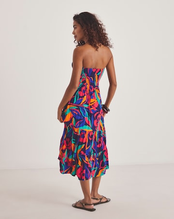 Crinkle Bandeau Beach Dress