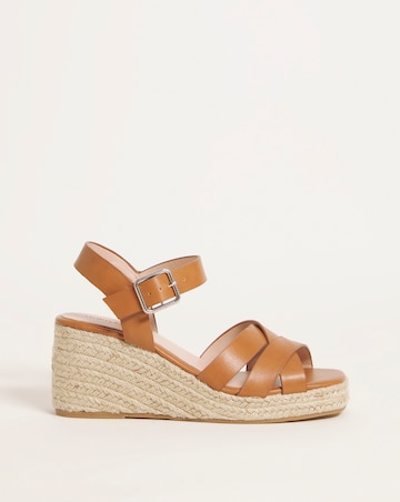 Crossover Espadrille Sandal - Wide Fit (E)