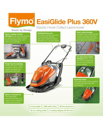 Flymo EasiGlide Plus 360V Hover Lawnmower