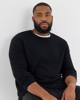 Jack &amp; Jones Otto Knit Crew Neck - Black