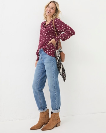 FatFace Florence Wild Paisley Top