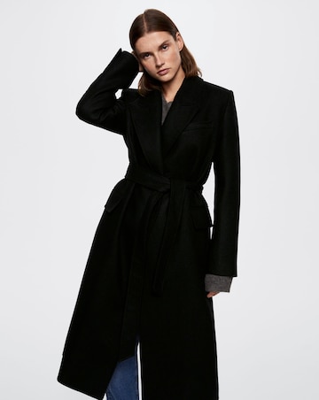 Mango Paris Long Coat With Lapels