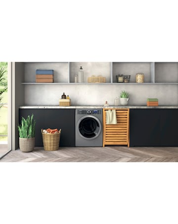 Hotpoint H809ADSGPOWERUK, 10kg, 1400rpm Washing Machine - Silver + Install
