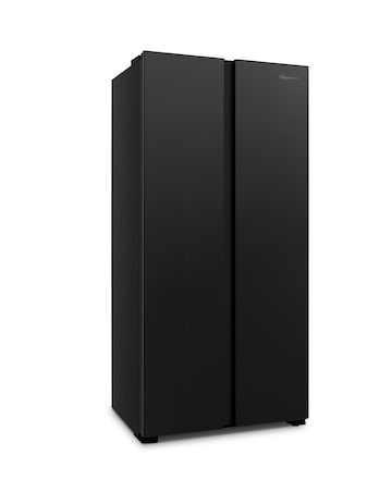 Fridgemaster MS83430EB 80cm American Fridge Freezer - Black
