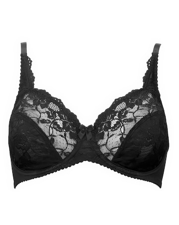 Pour Moi Rosalind Full Cup Wired Non Pad Bra Black