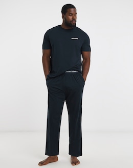 Jack &amp; Jones Everest T-Shirt &amp; Trouser PJ Set - Navy