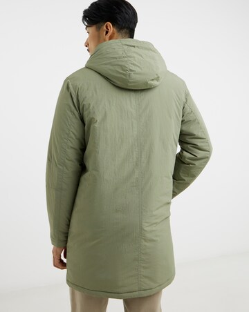 Khaki Shower Resistant Lightweight Padded Parka