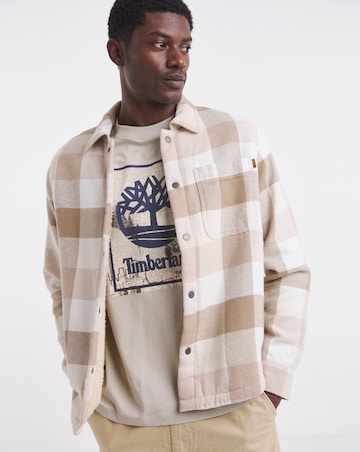 Timberland High Pile Lined Overshirt - Natural