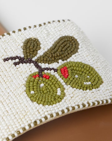 Icona Beaded Fruit Mule Sandals - Extra Wide Fit (EEE)