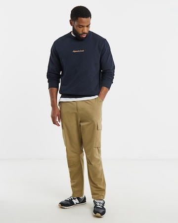 Jack & Jones Originals Studio Logo Sweatshirt - Navy