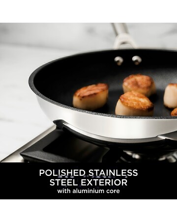 Ninja Foodi ZEROSTICK Stainless Steel 30cm Frying Pan