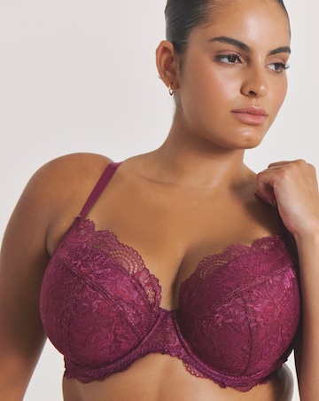 Pretty Secrets (2 Pack) New Ella Wired Padded Plunge Bras (B-G) Fig/Cherry