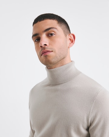Merino Wool Roll Neck Jumper