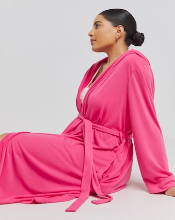 Soft Terry Towelling Hooded Dressing Gown