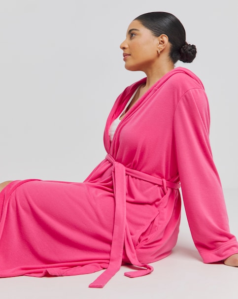 Soft Terry Towelling Hooded Gown