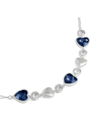 Radley Silver Plated Heart Stone Set Bracelet