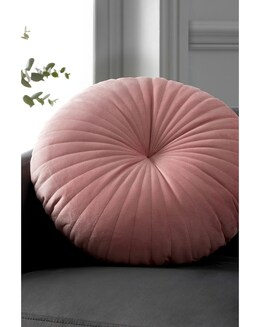 Catherine Lansfield Round Velvet Cushion