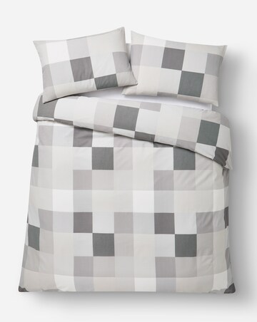 Darcy Check Cotton Blend Duvet Set
