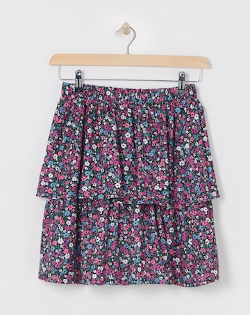 Simply Be Textured Jersey Tiered Skirt