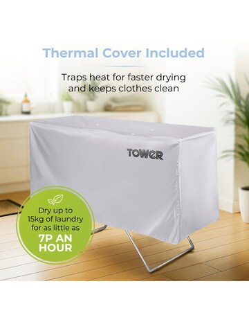 Tower Winged Heated Airer + Cover