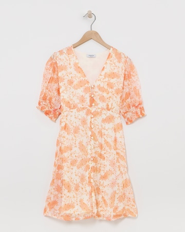 Paisley Print Skater Dress With Lurex