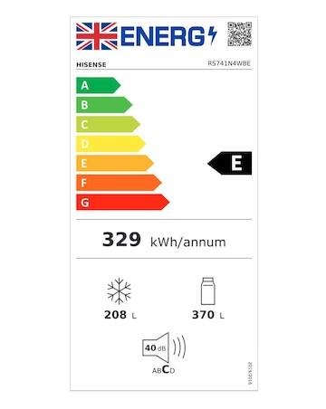 Hisense RS741N4WBE American Fridge Freezer