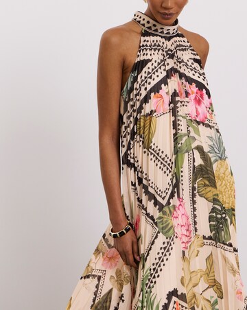 Joanna Hope Pleated Trapeze Dress