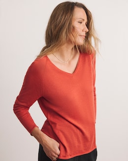 Anthology V Neck Fine Gauge Jumper