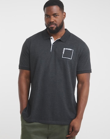 Jack & Jones Verner Logo Polo - Grey