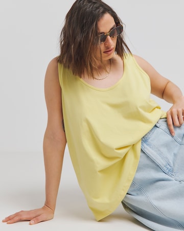 Simply Be Yellow Longline Slouchy Vest