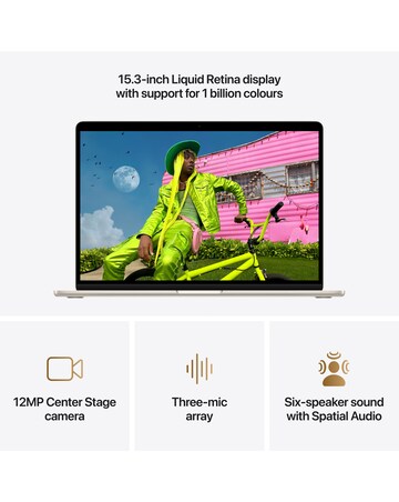 Apple MacBook Air (M5, 2026) 15in 10-core CPU 10-core GPU 16GB 512GB - Starlight