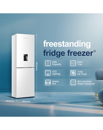 Fridgemaster MC55251DE Fridge Freezer White