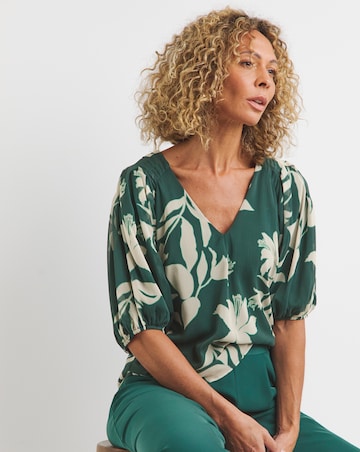 Joanna Hope Puff Sleeve Blouse