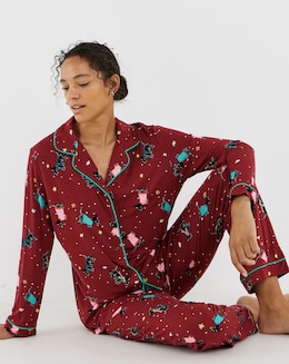 Pretty Secrets Scotty Dog Button Pyjama Set