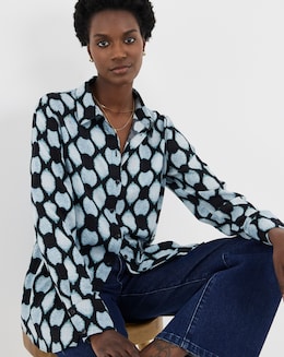 Dipped Back Long Sleeve Shirt