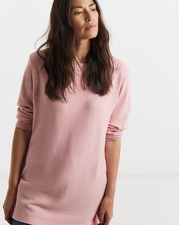 Soft Touch Slash Neck Longline Top