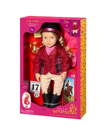Our Generation Deluxe Lilly Anna Doll with Book
