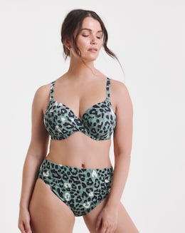 Elomi Jungle Bay Mid Rise Bikini Brief Olive