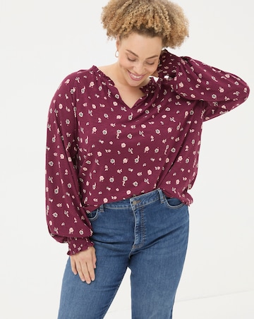 FatFace Florence Wild Paisley Top