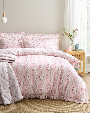 Cath Kidston Spitalfield Silk Stripe 100% Cotton Duvet Cover Set